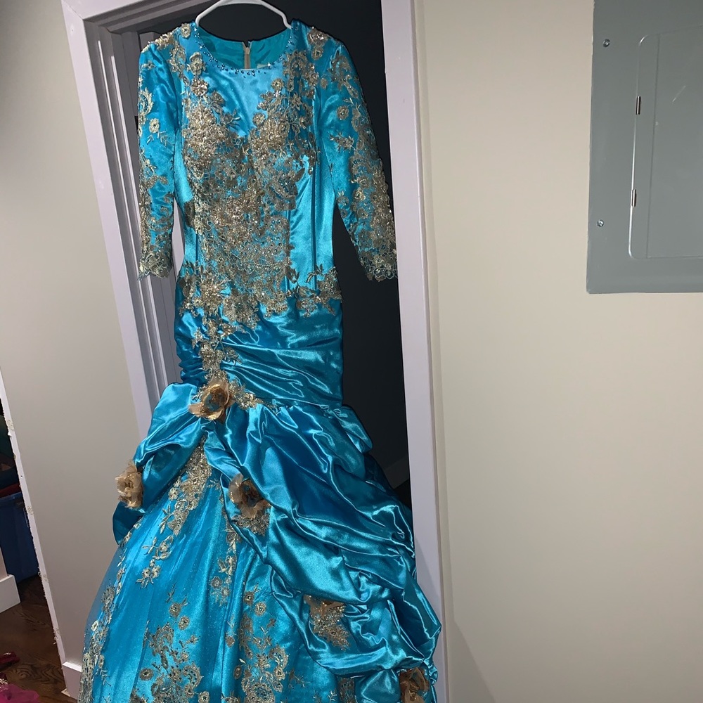 Custom made engagement dress